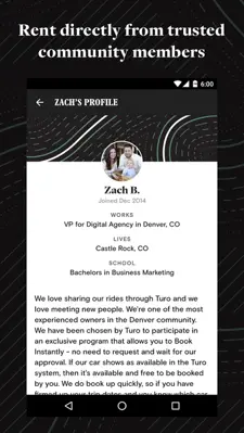 Turo android App screenshot 1