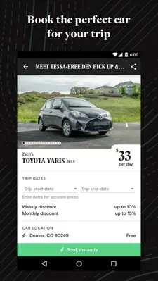 Turo android App screenshot 3